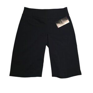 ATTYRE Capri Pants Legging Shorts Black Stretch Crop Pull On Skimmer Size 2 NEW